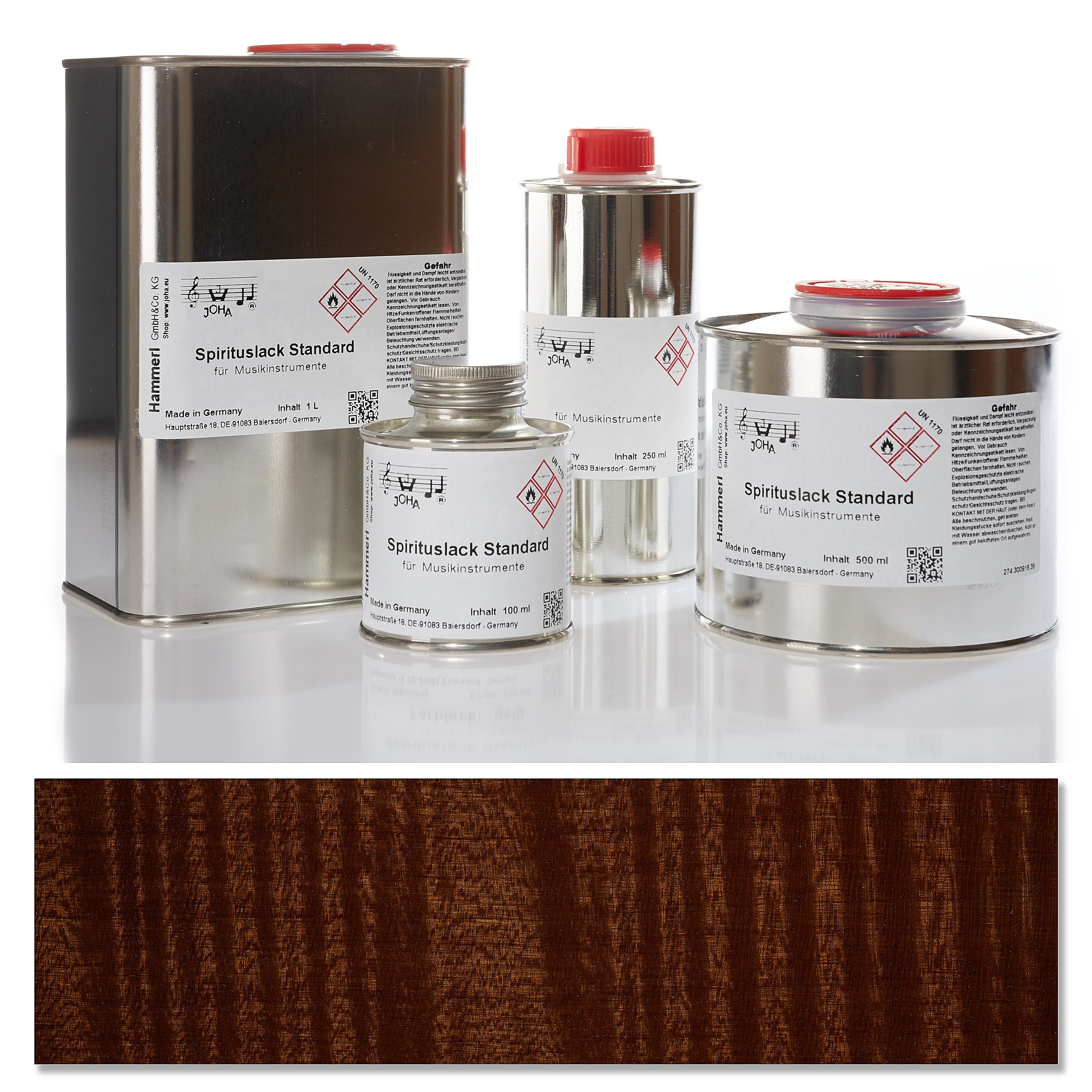 Spiritus Farblack Standard, dunkelbraun