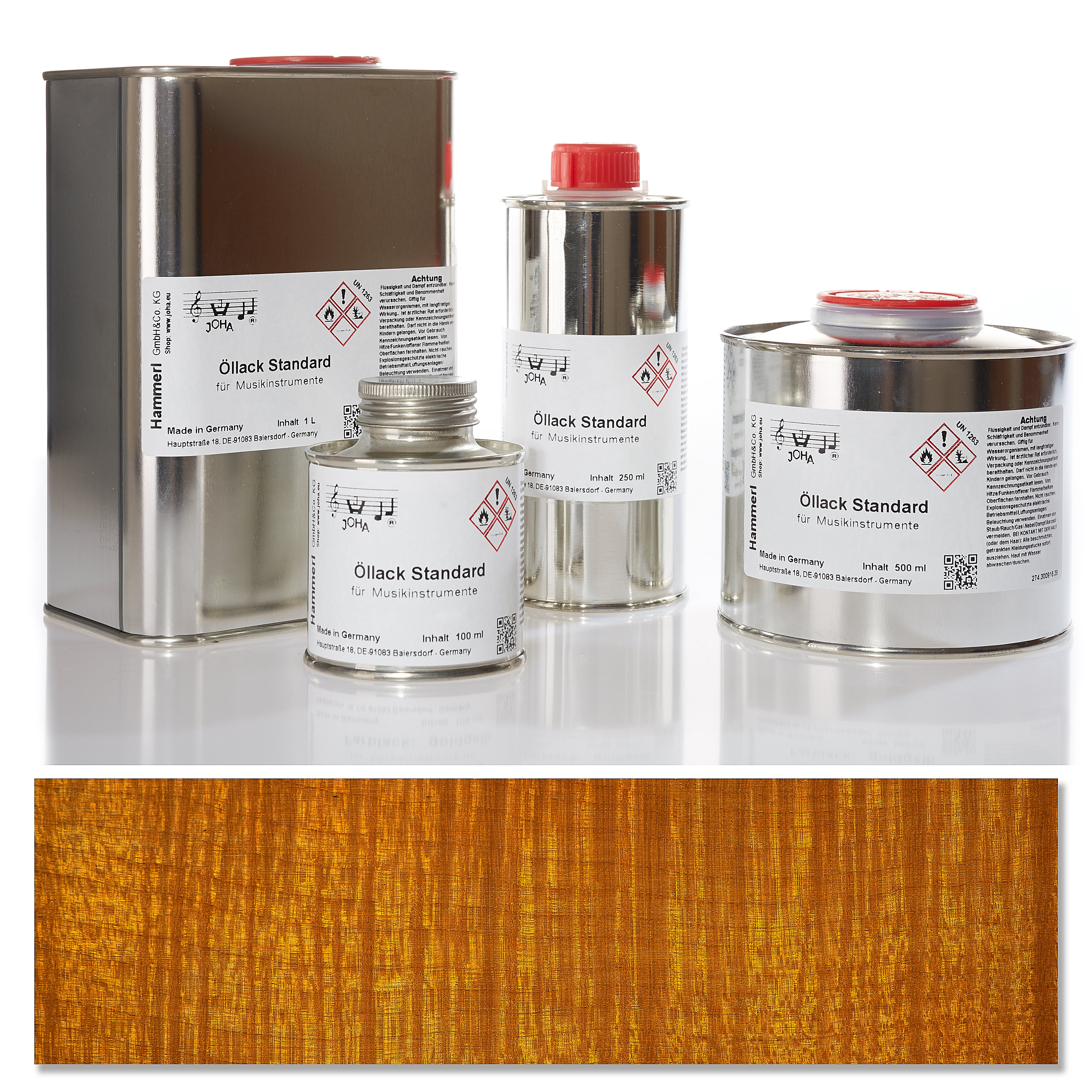 Oil varnish standard, color varnish amber