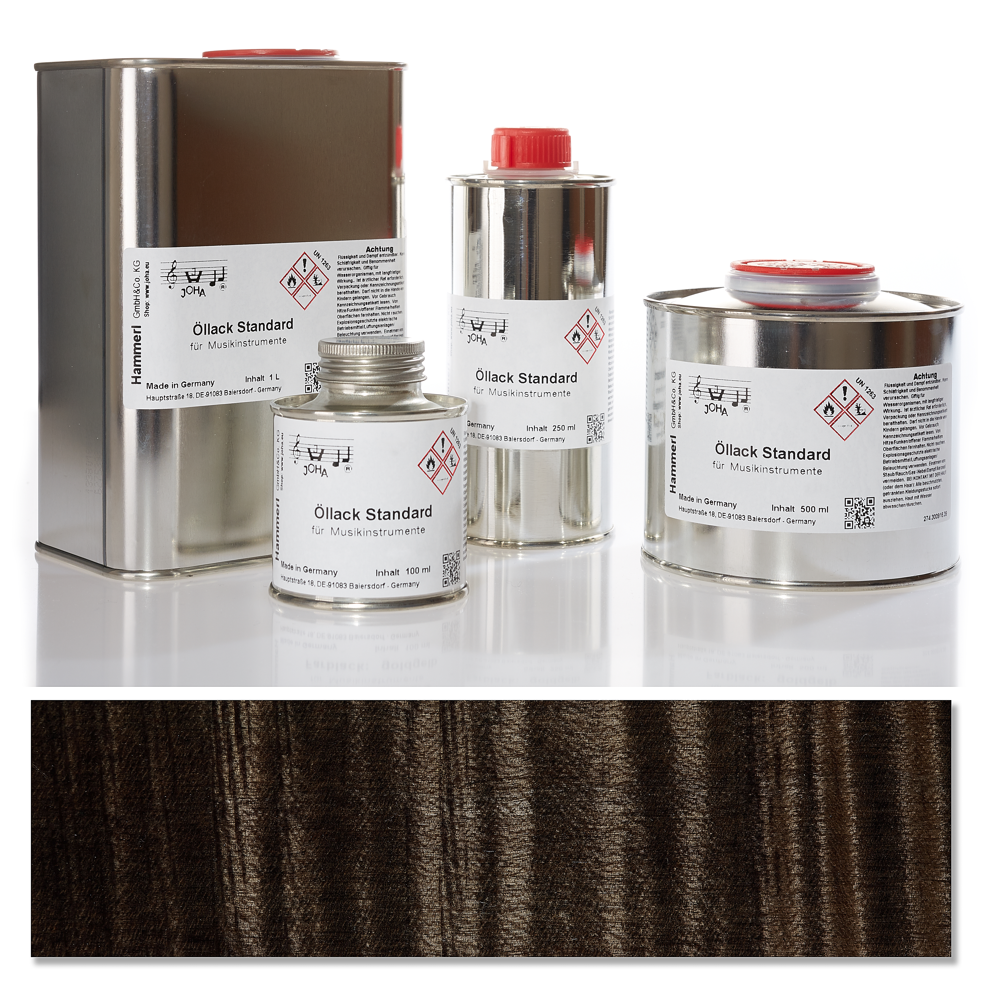 Oil varnish standard, color varnish black