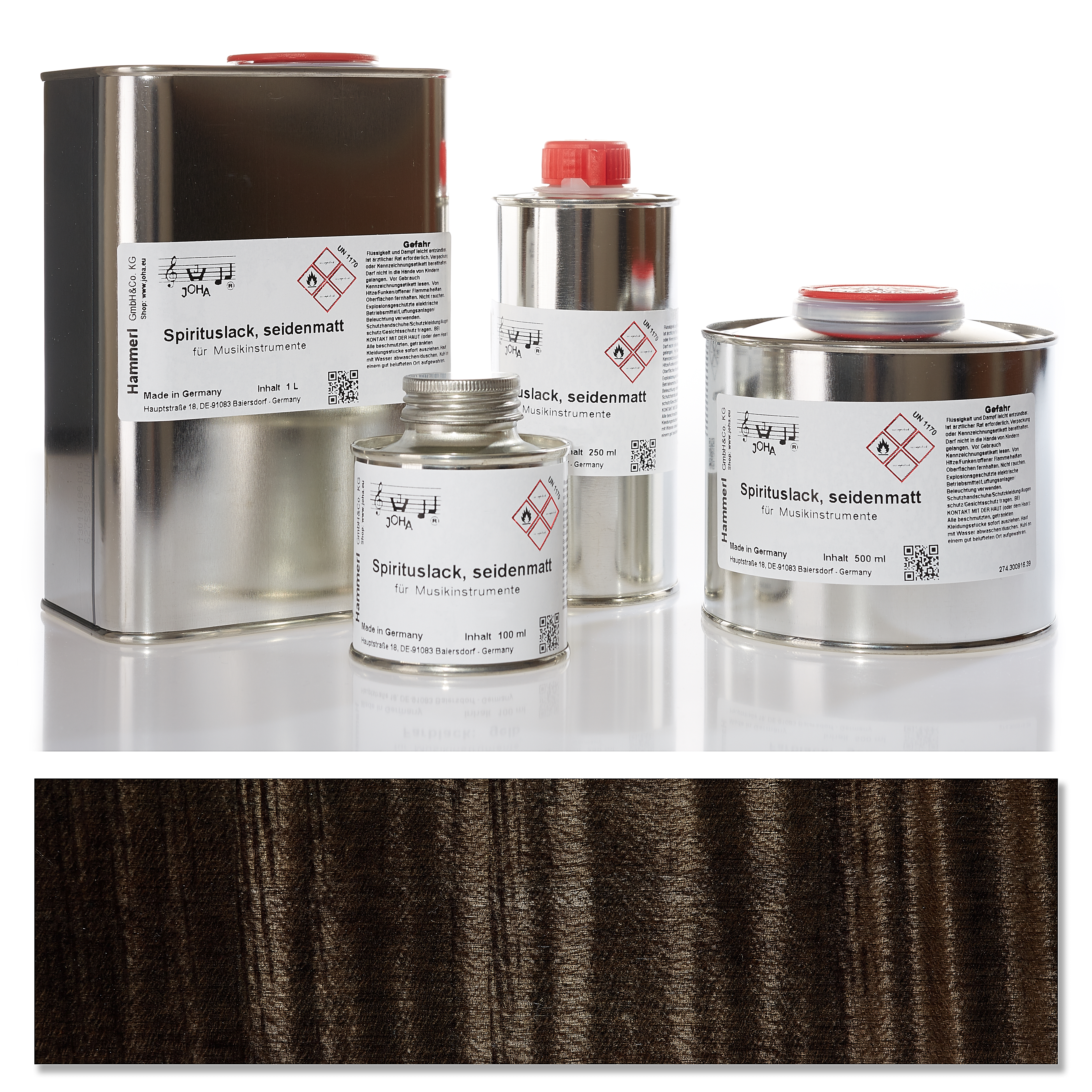 1428 Spiritus Farblack, seidenmatt, schwarz