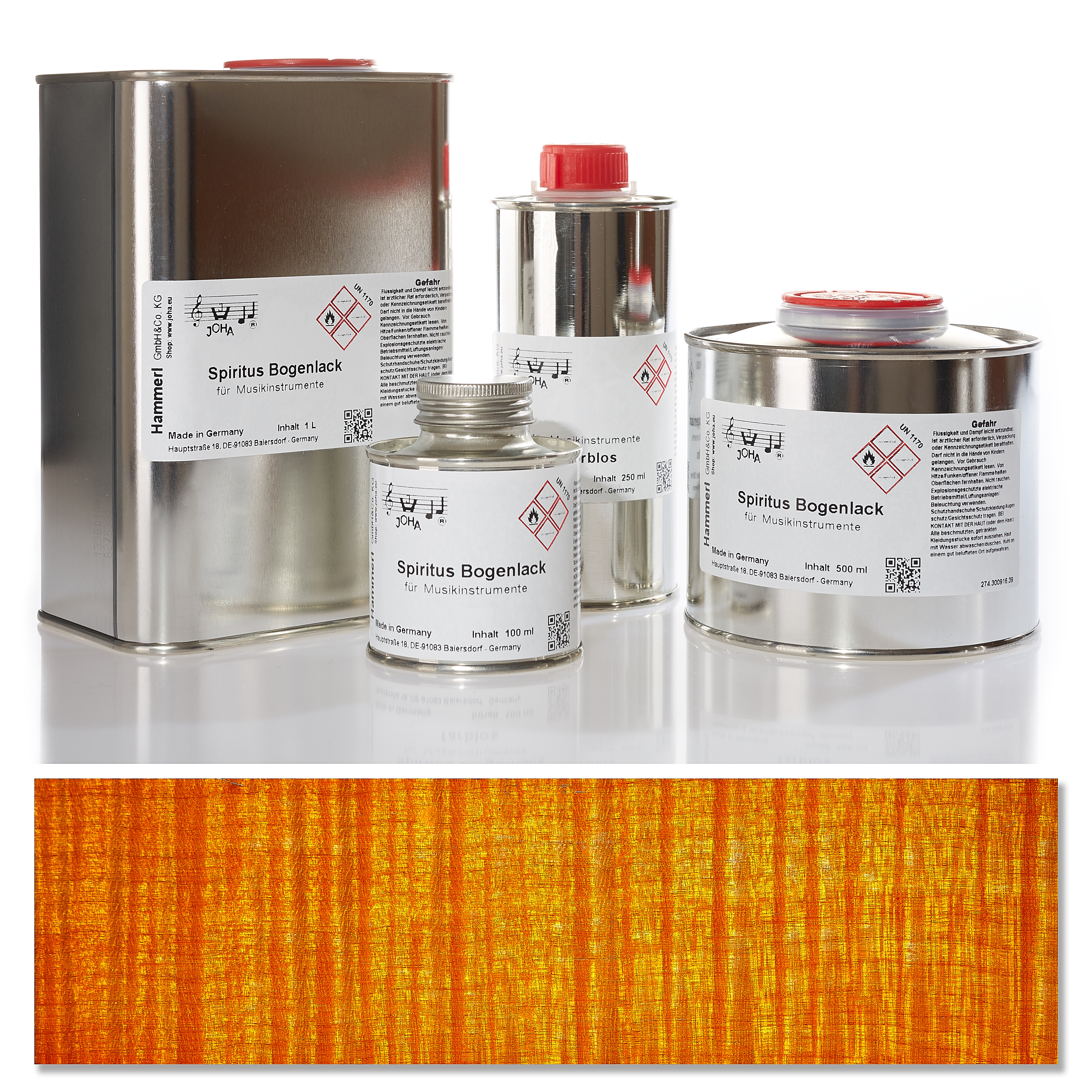 1622 Spirit bow varnish, golden yellow