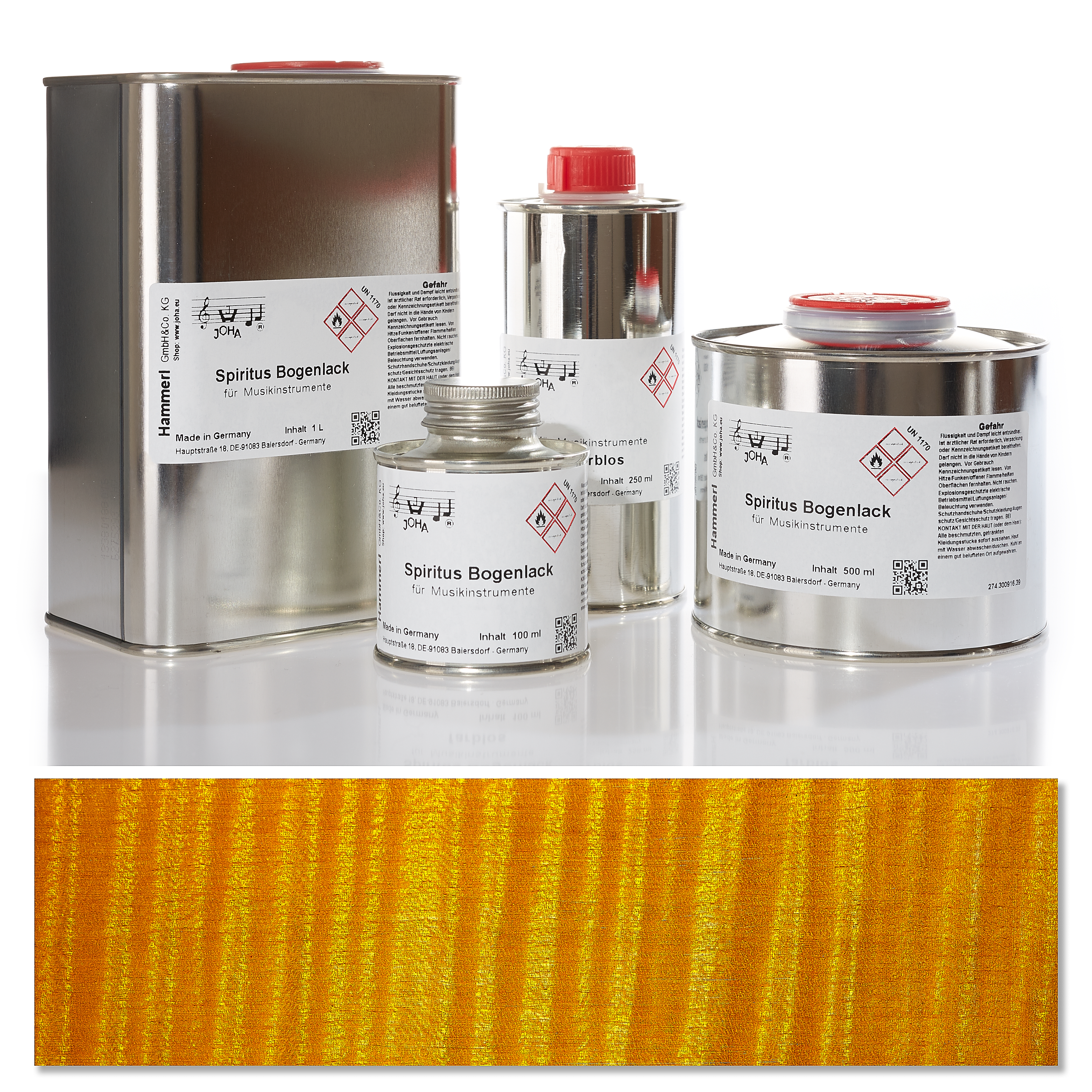 1621 Spirit bow varnish, yellow