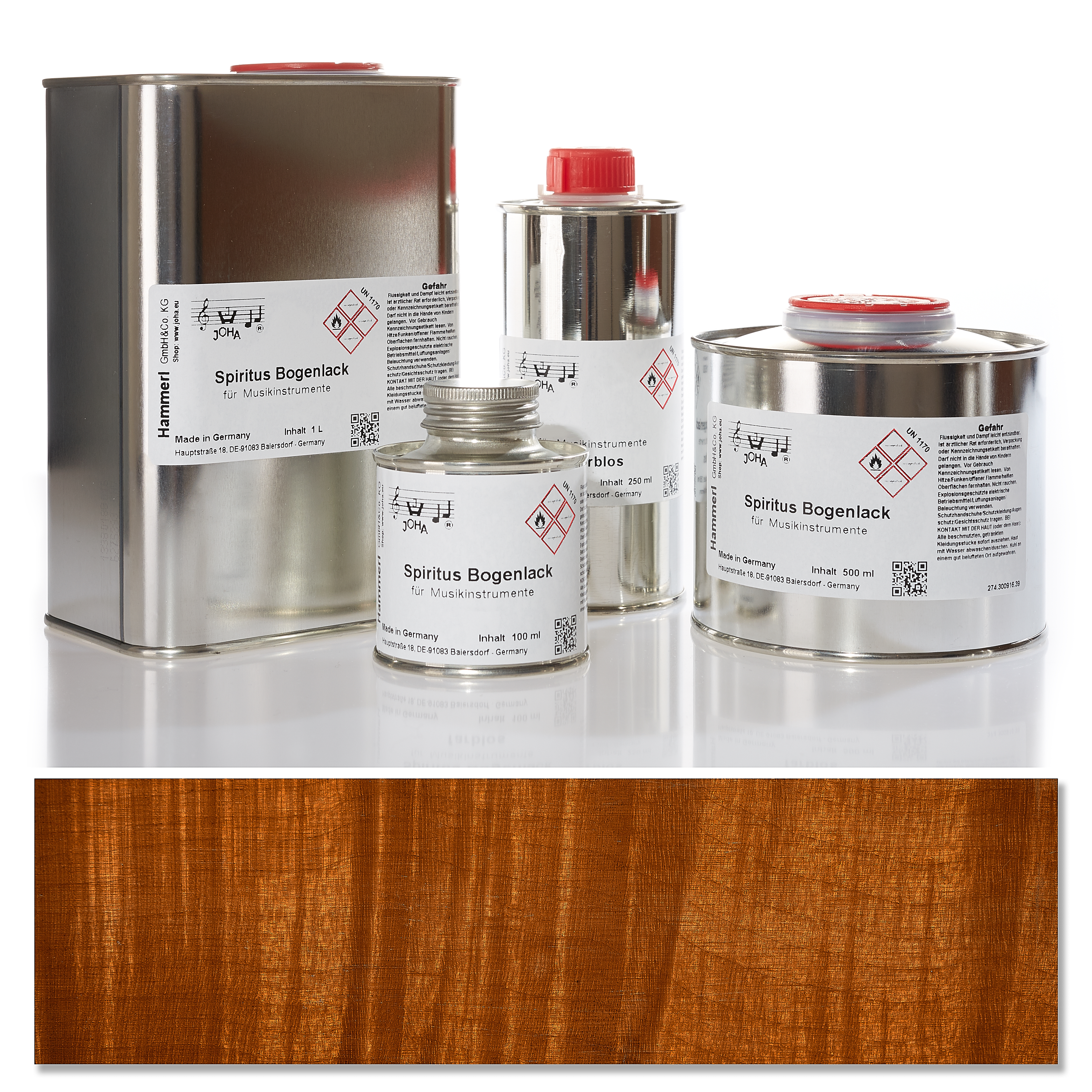 1626 Spirit bow varnish, golden brown