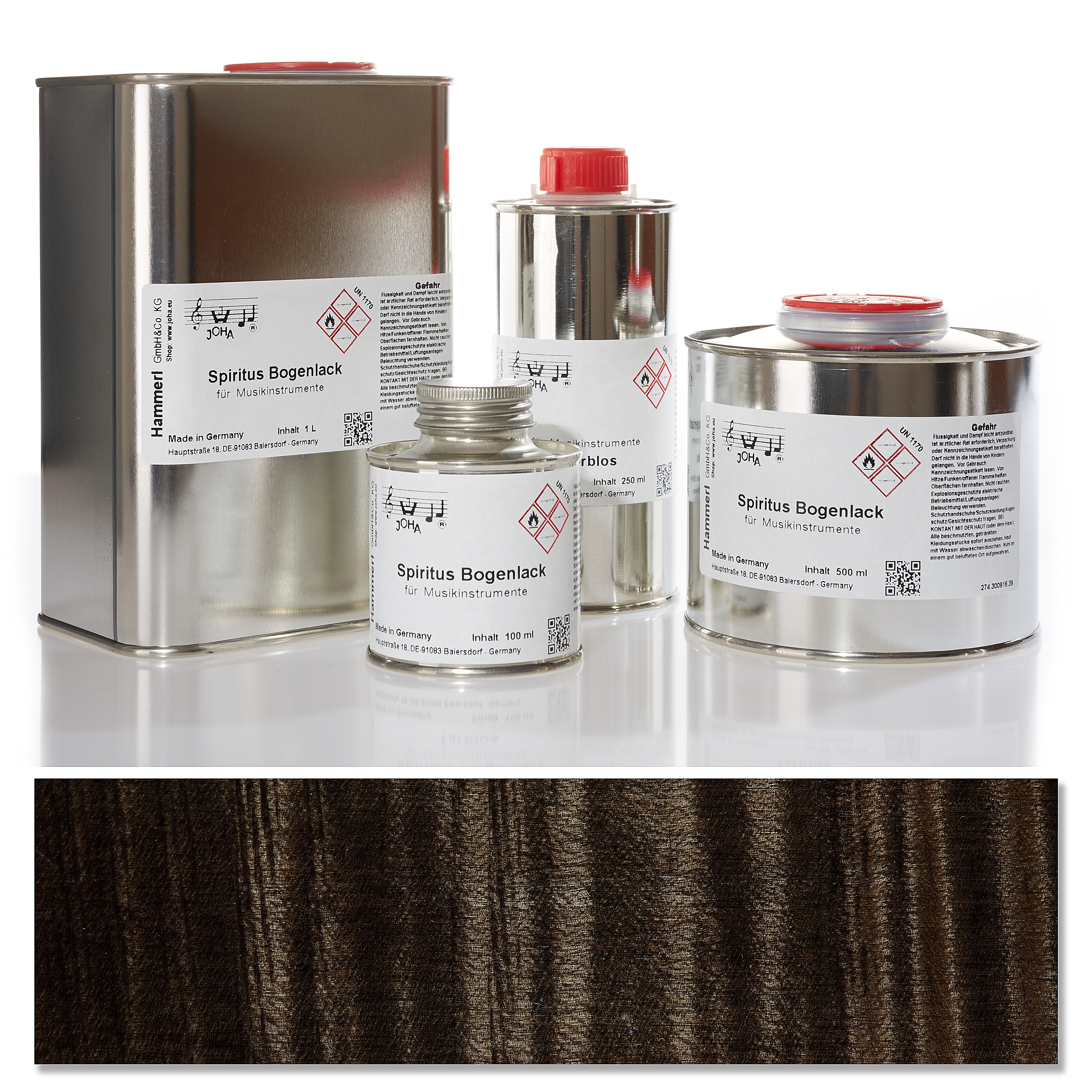 1628 Spirit bow varnish, black