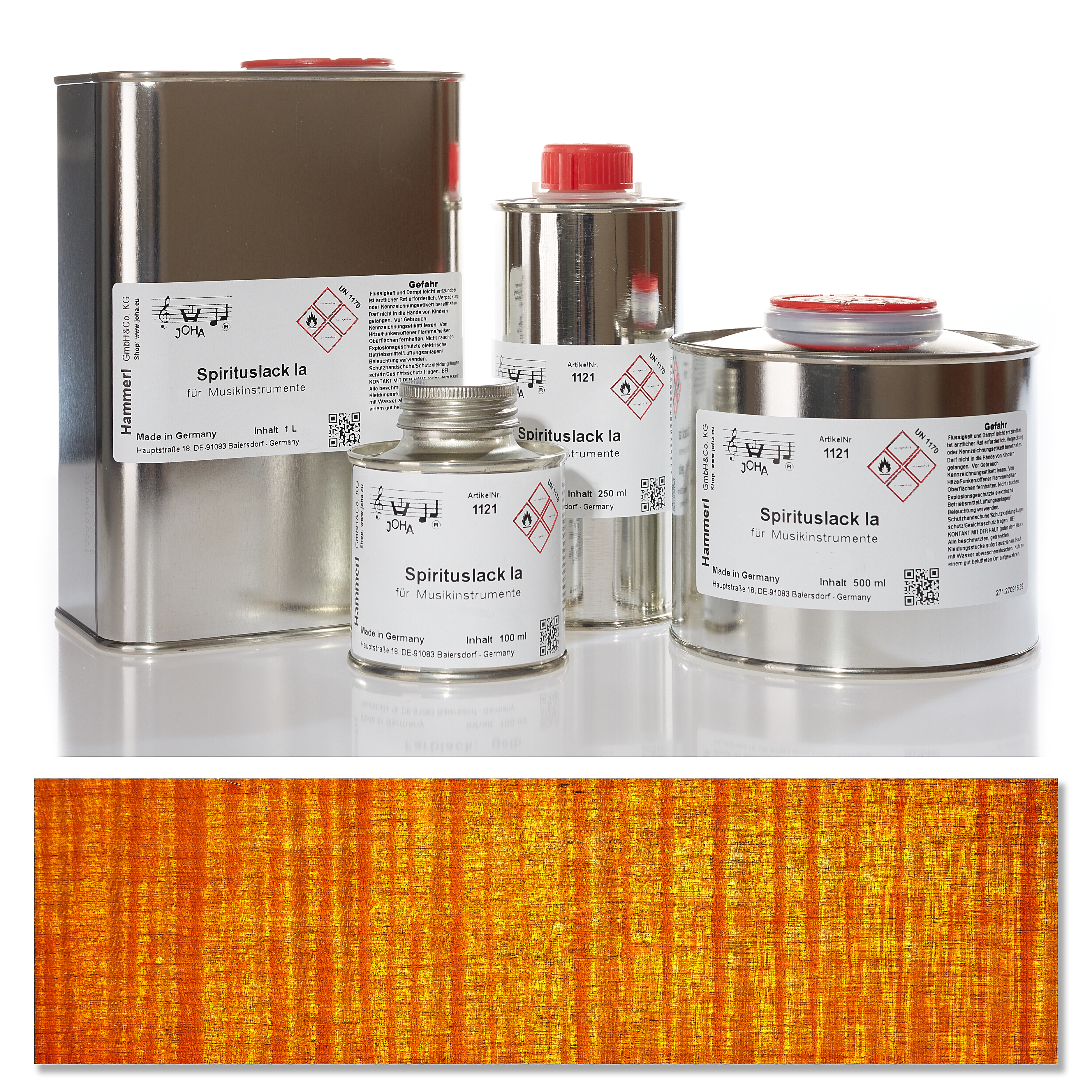 1122 Spirit color varnish Ia, golden yellow