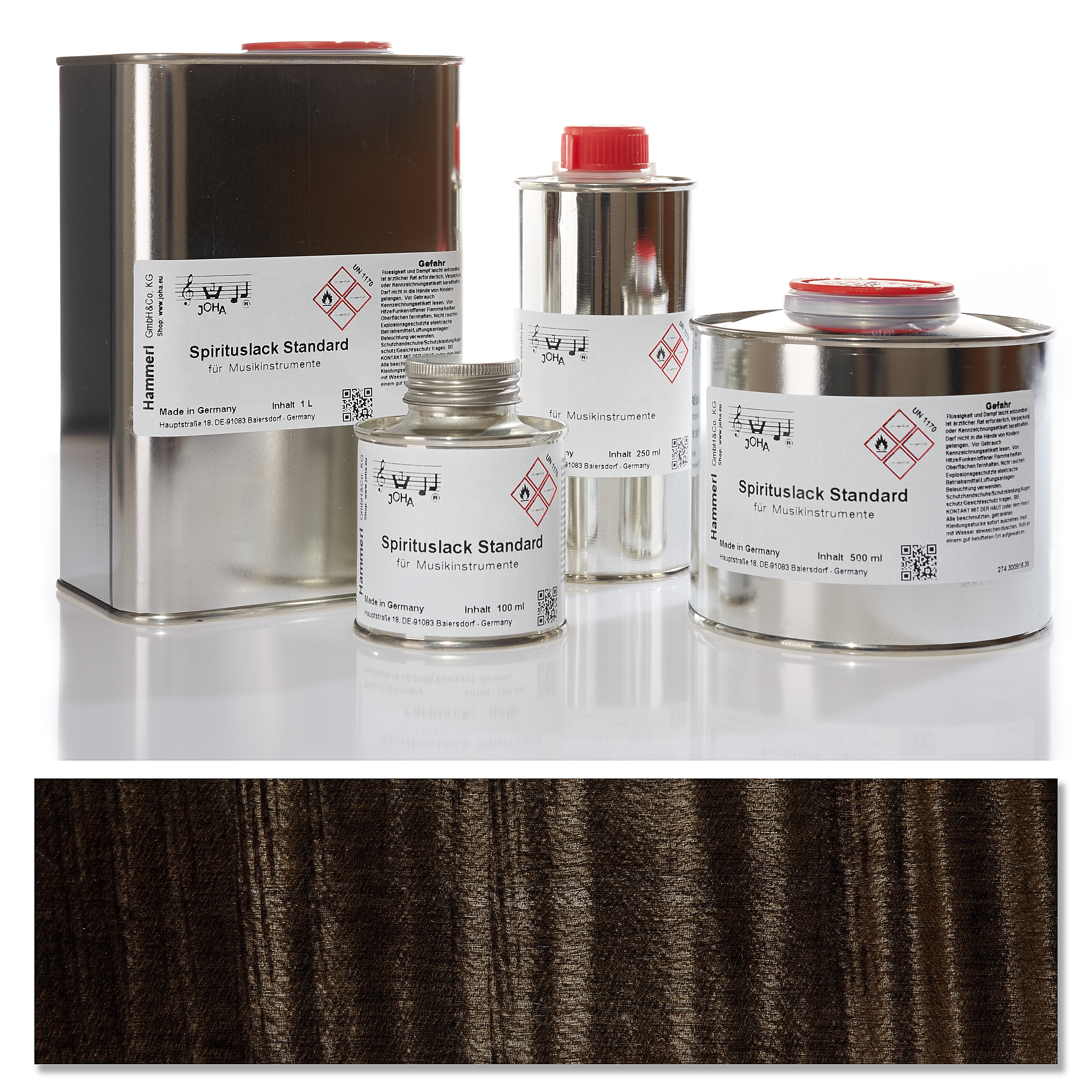 1228 Spirit color varnish standard, black