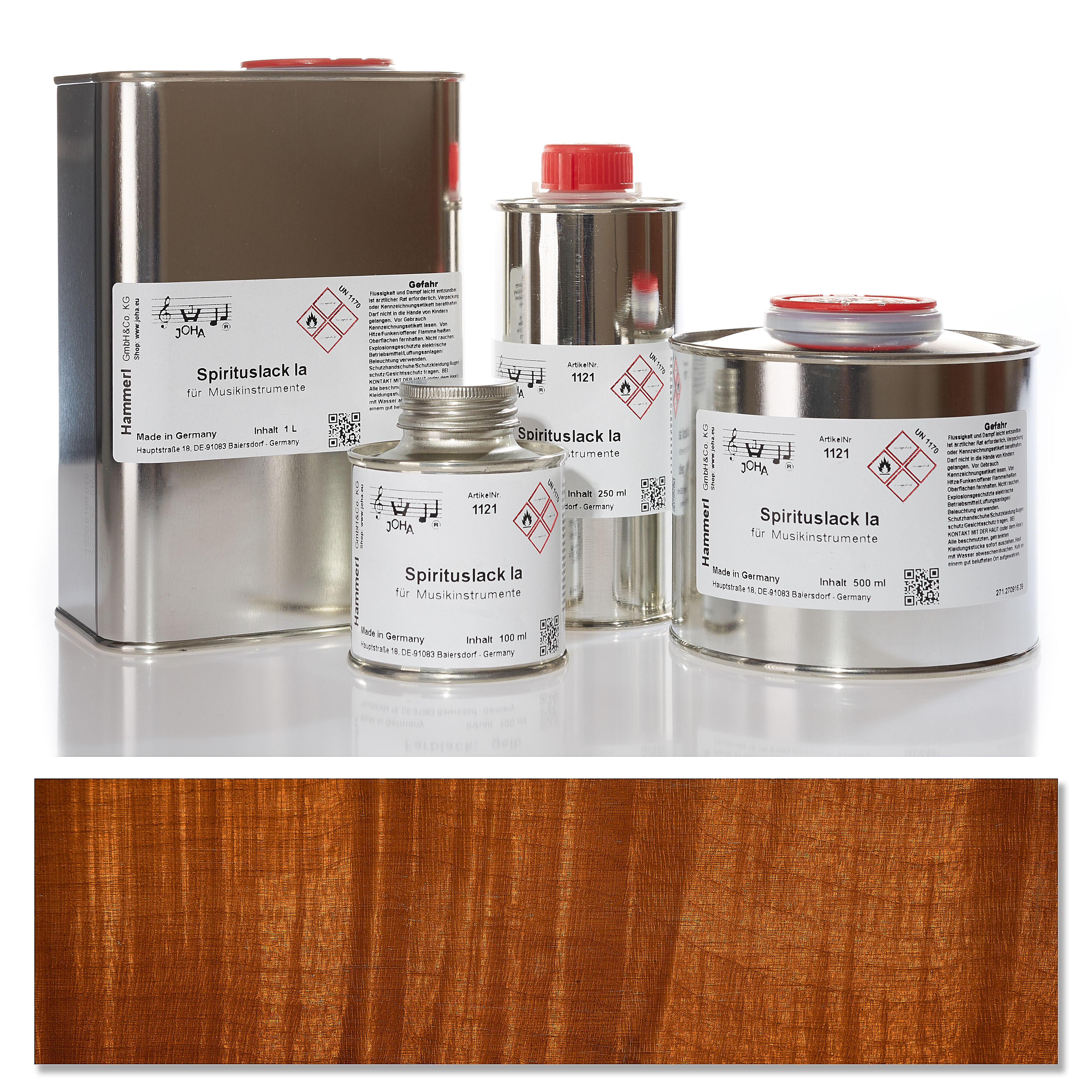 1126 Spirit color varnish Ia, golden brown