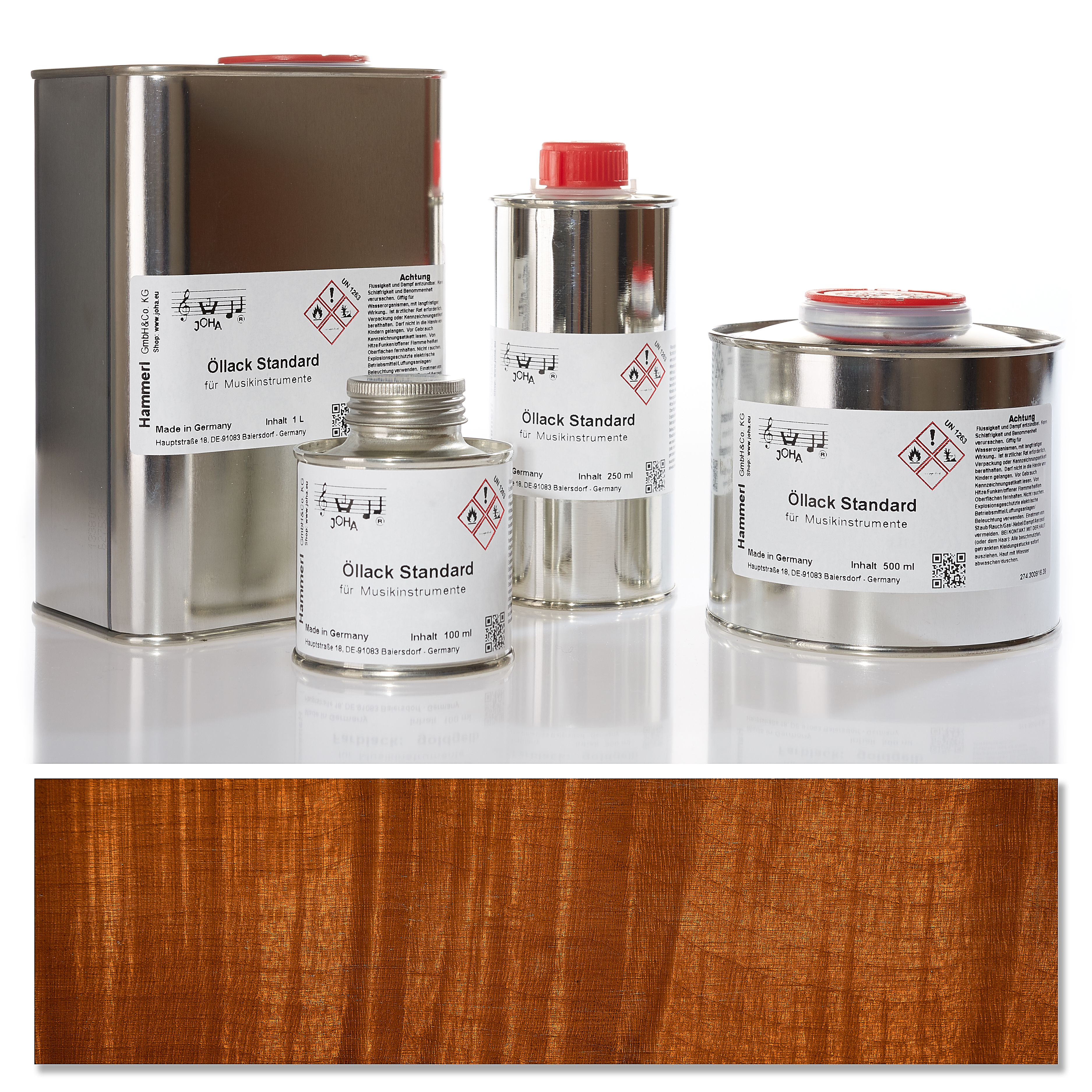 Oil varnish standard, color varnish golden brown